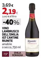 Cantine Riunite - Vino Lambrusco Dell'Emilia IGT