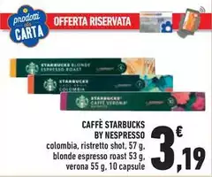 Nespresso - Caffe Starbucks