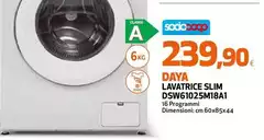 Daya - Lavatrice Slim DSW61025M18A