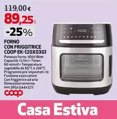 Forno Con Friggitrice COOP EK-12X03G