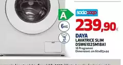 Daya - Lavatrice Slim DSW61025M18A