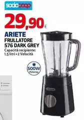 Ariete - Frullatore 576 Dark Grey