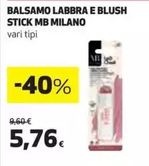 Balsamo Labbra E Blush Stick Mb Milano