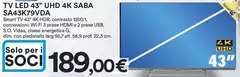 Saba - Tv Led 43" Uhd 4k