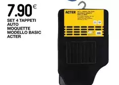 Acter - Set 4 Tappeti Auto Moquette Modello Basic