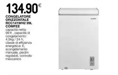 Comfeè - Congelatore Orizzontale RCC+14WH2 99L