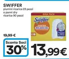 Swiffer - Piumini Ricarica O Panni Dry Ricarica