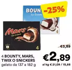 Mars - 4 Bounty, , Twix O Snickers