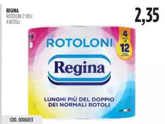 Regina - Rotoloni 2 Veli 4 Rotoloni