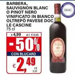 Le Cascine - Barbera, Sauvignon Blanc O Pinot Nero Vinificato In Bianco Oltrepo Pavese DOC