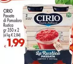 Cirio - Passata Di Pomodoro Rustica
