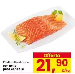 Filetto Di Salmone Con Pelle Peso