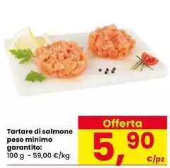 Tartare Di Salmone Peso Minimo Garantito