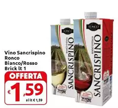 Ronco - Vino Sancrispino  Bianco/Rosso Brick