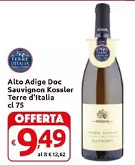 Terre d'Italia - Alto Adige DOC Sauvignon Kossler