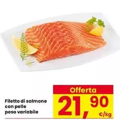 Filetto Di Salmone Con Pelle Peso Variabile