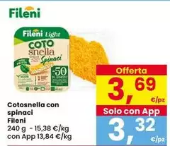 Fileni - Cotosnella Con Spinaci