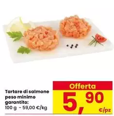 Tartare Di Salmone Peso Minimo Garantito