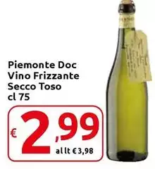 Piemonte - Vino Frizzante Secco Toso