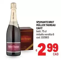 Cavit - Spumante Brut Müller Thurgau