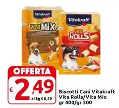 Vitakraft - Biscotti Cani  Rolls/Vita Mix