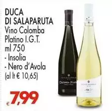 Duca Di Salaparuta - Vino Colomba Platino I.G.T.