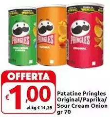 Pringles - Patatine Original/paprika/ Sour Cream Onion