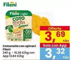 Fileni - Cotosnella Con Spinaci