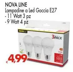 Nova line - Lampadine A Led Goccia E27