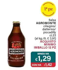 Agromonte - Salsa Ciliegino/ Datterino/ Piccadilly