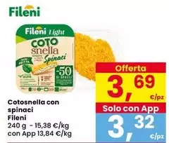Fileni - Cotosnella Con Spinaci