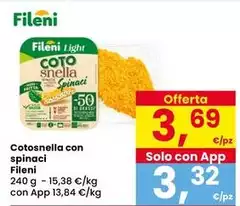 Fileni - Cotosnella Con Spinaci