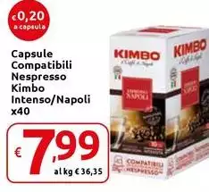 Kimbo - Capsule Compatibili Nespresso Intenso/Napoli