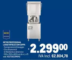 Metro Professional Lavastoviglie Con Cappa