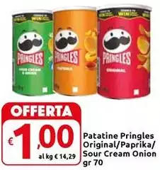 Pringles - Patatine Original/paprika/ Sour Cream Onion