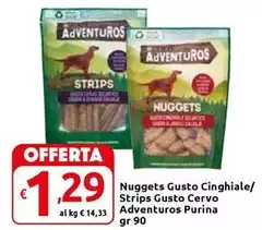 Purina - Nuggets Gusto Cinghiale/ Strips Gusto Cervo Adventuros