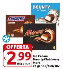 Mars - Ice Cream Bounty/Snickers/