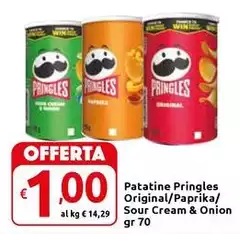 Pringles - Patatine Original/ Paprika/ Sour Cream & Onion