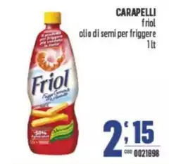 Carapelli - Friol Olio Di Semi Per Friggere