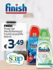 Finish - Power Gel Max Brillantezza/ Fresh/Lemon/0%