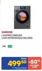Samsung - Lavatrice LAVAT.WF90F09C4SU3 9Kg Nera