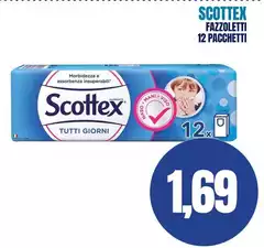 Scottex - Fazzoletti 12 Pacchetti