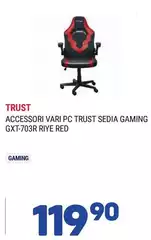 Trust - Accessori Vari Pc Sedia Gaming GXT-703R Riye Red