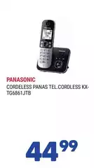 Panasonic - Cordeless Tel.Cordless KX- TG6861JTB