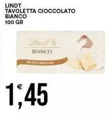 Lindt - Tavoletta Cioccolato Bianco