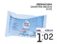 Fresh & Clean - Salviettine Milleusi