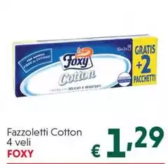 Foxy - Fazzoletti Cotton 4 Veli