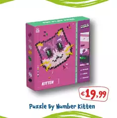 Puzzle By Number Kitten
