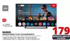 Nikkei - Google Smart Tv 40" FHD NI40FM9GTV 