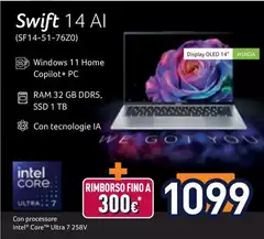 Acer - Swift 14 Al (SF14-51-76Z0)
